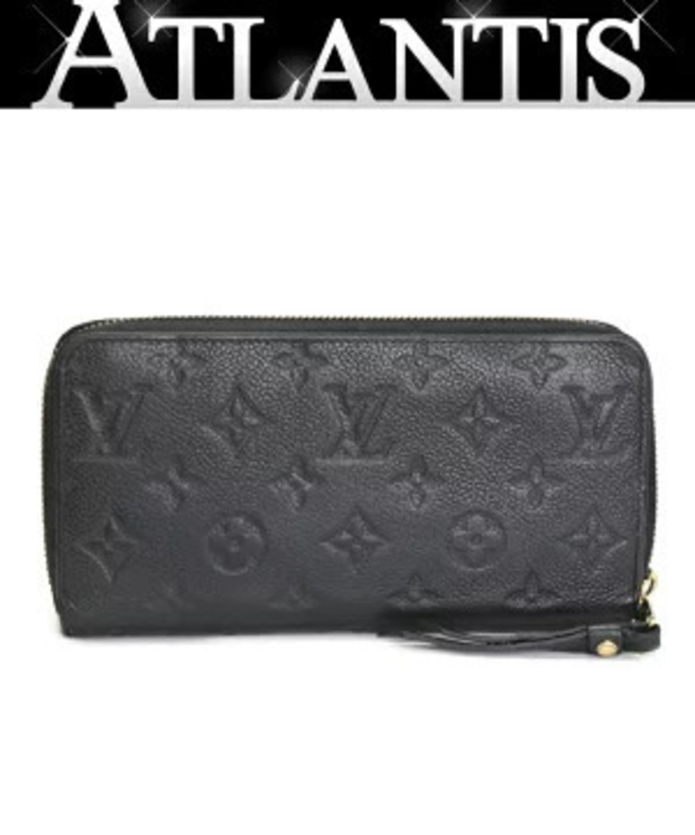 Louis Vuitton Zippy Wallet Round Zipper Long Monogram Empreinte Black